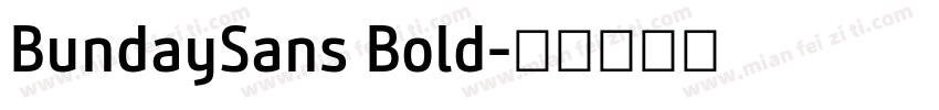 BundaySans Bold字体转换